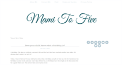 Desktop Screenshot of mami2five.com
