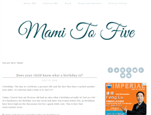 Tablet Screenshot of mami2five.com